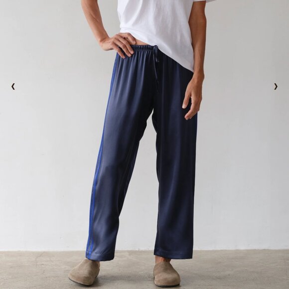 DONNI - The Silk Stripe Crop Pant - Picture 1 of 3